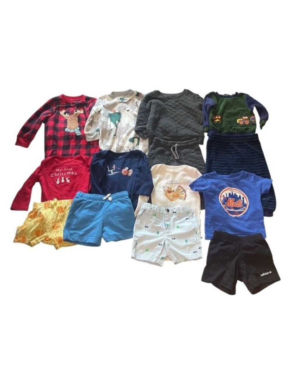 Toddler Boy Clothes Lot 12M Adidas Jacadi Carter’s 14 Pc Outfit Bundle 12 Months
